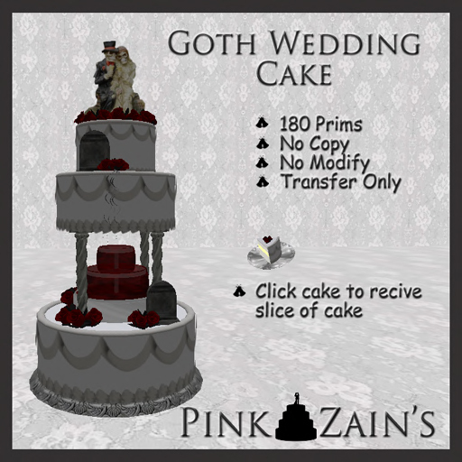 Wedding Cake - Goth/Red