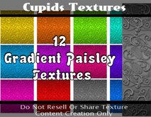 12 Gradient Paisley Textures
