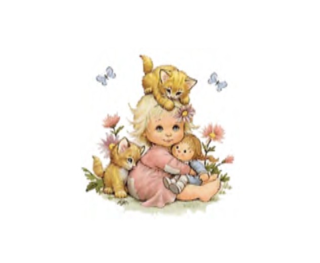 Child with cat animated image "PROMO"