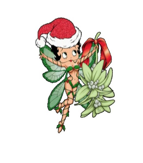 Betty Boo animated image with Mistletoe "PROMO"