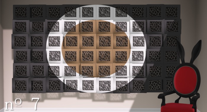 [ Lucky #7 ] cubed wall {safari}