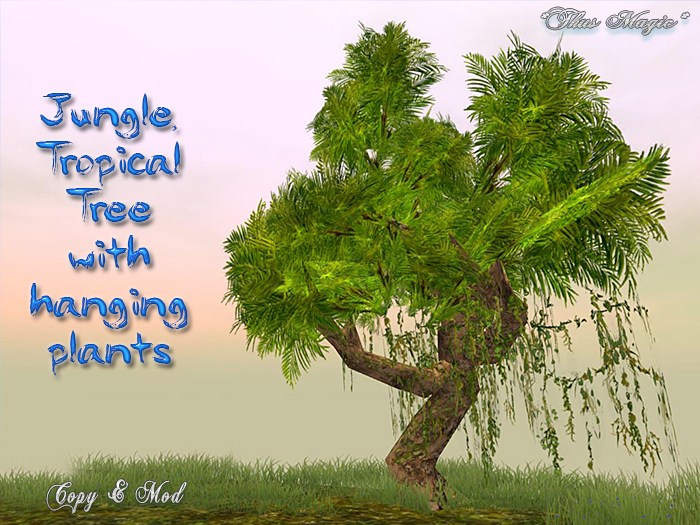 *Thus Magic* ~ Jungle, Tropical Tree with Hanging Plants COPY-MOD
