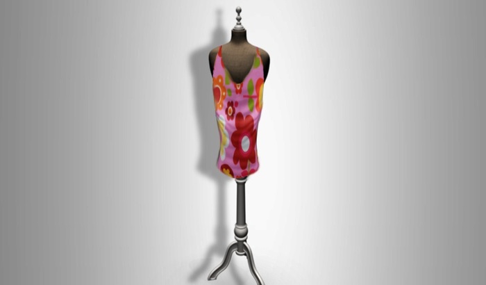 ^^Folded, flowered shirt^^