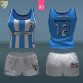 MALAGA CF - female top + shorts (MESH)