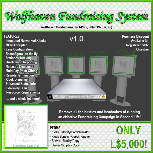 Wolfhaven Fundraising System v1.0 BOXED