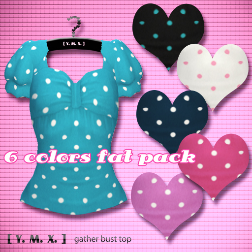 [Y.M.X.] gather bust top fat pack
