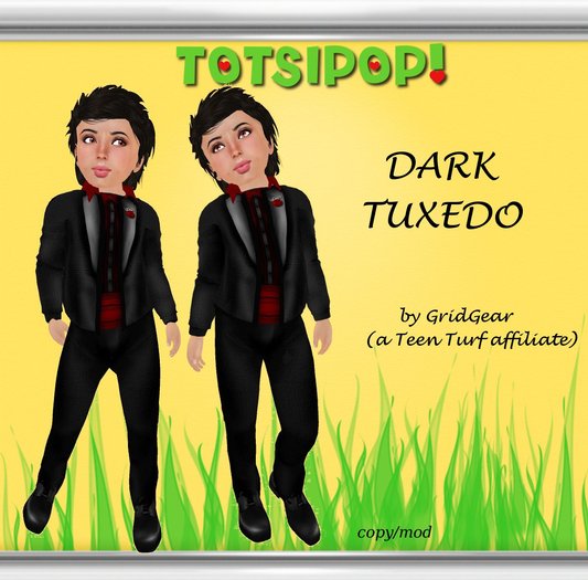 TOTSIPOP! Dark Tuxedo Clothing Set