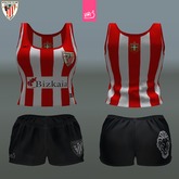 ATHLETIC BILBAO - female top + shorts (MESH)