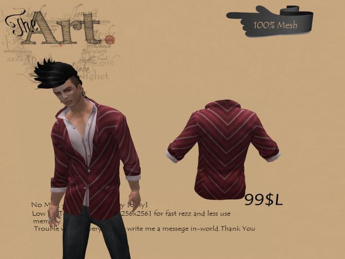 The Art. [ Line Jacket Red V.1 ]