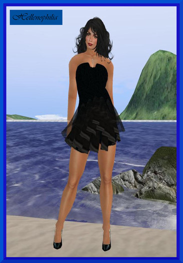 "Little Black Number" Mini Party Dress (Boxed)