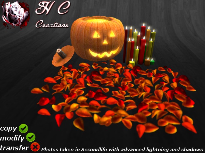 HCC Pumpkin Decoration Scene BOX