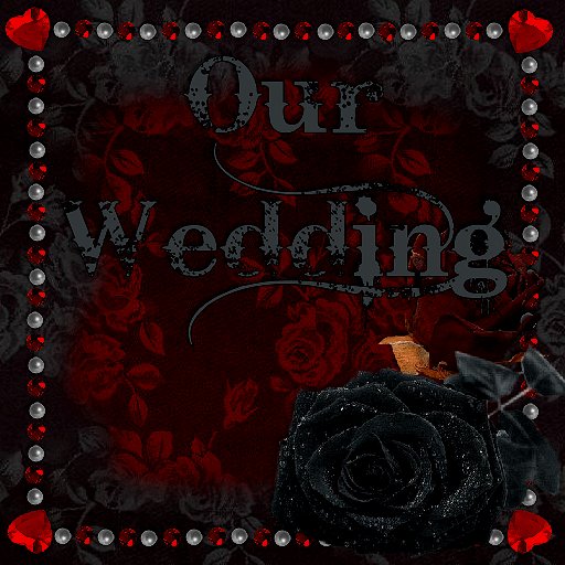 Boxed Gothic Wedding Photo Album