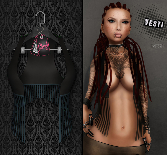 .:cheeky:. Vesti! Blue/Black Mesh