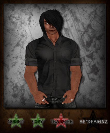 [SE*Designz] Buttoned Shirt - black