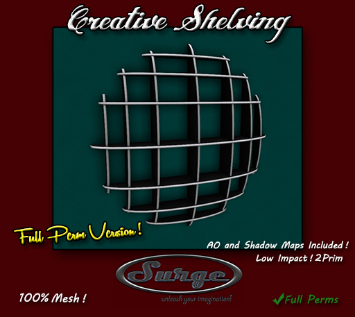 Creative Mesh Shelving - Full Permission - Low Impact