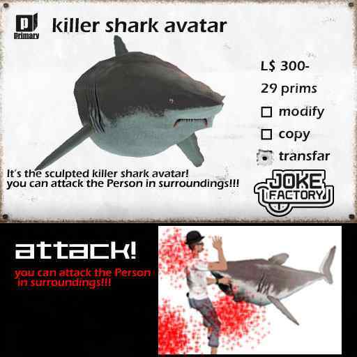 *joke factory* killer shark avatar