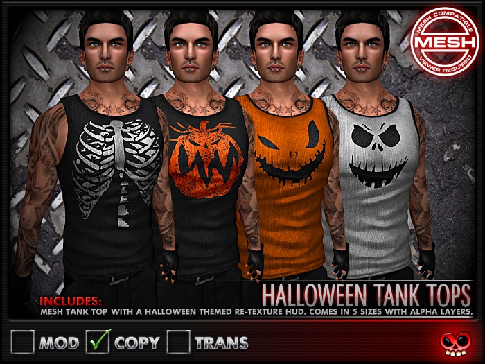 ::MORTALITY:: HALLOWEEN TANK TOPS - DEMO