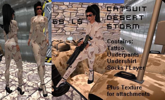 Catsuit / Bodystockings/ Desert Storm