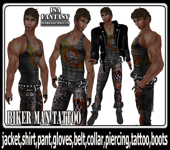 Biker Man Tattoo