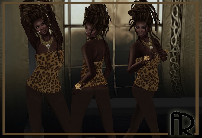 [AR] Animal Top & Chocolate Leggins