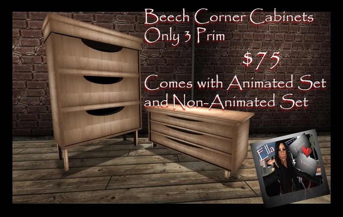 Corner Furniture (Animated & Non-Animated) Beech