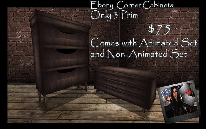 Corner Furniture (Animated & Non-Animated) Ebony
