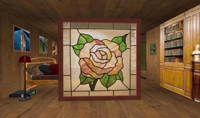 Peace Rose Room Divider/Window
