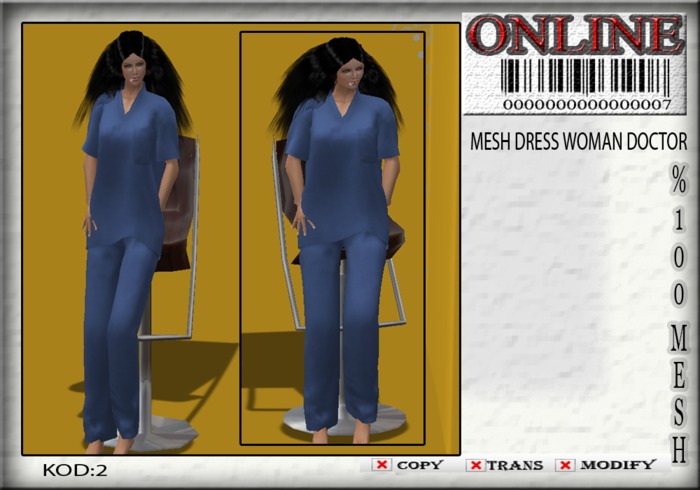 .:ONLINE:.MESH DRESS WOMAN DOCTOR.2