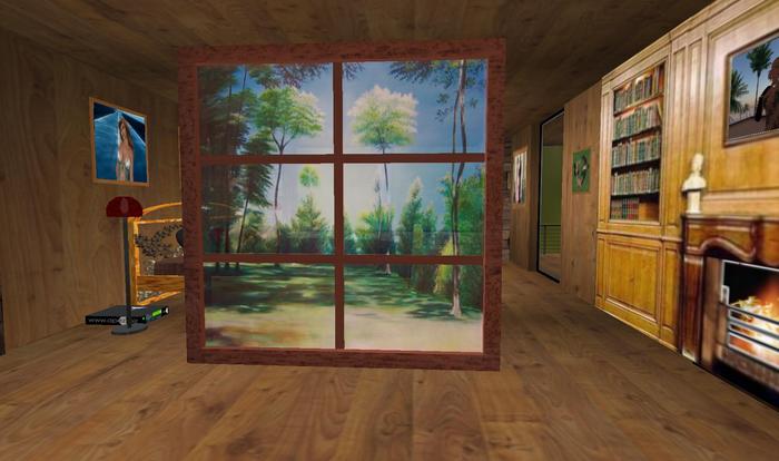 Forest Murial 2 Stained Glass Room Divider/Window