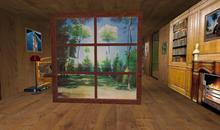Forest Murial 2 Stained Glass Room Divider/Window
