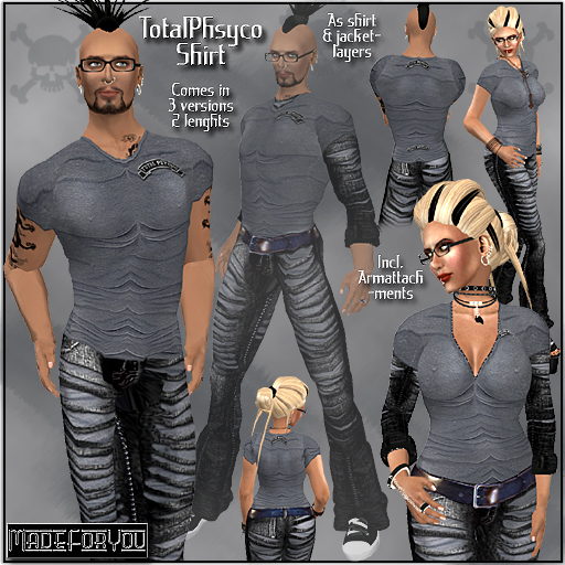 GreyTotalPsykoShirt/MadeForYou