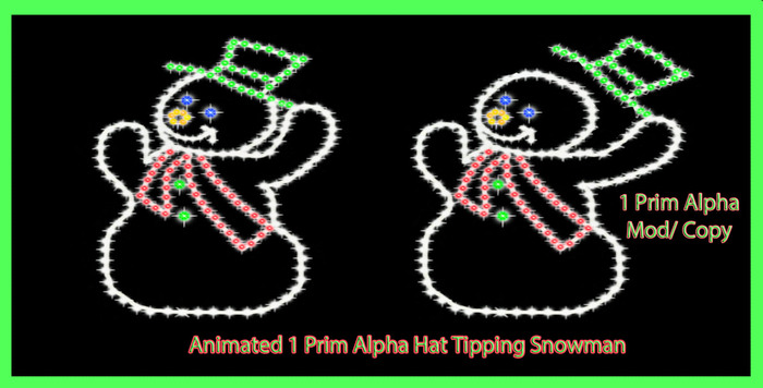 Animated Hat Tipping Snowman