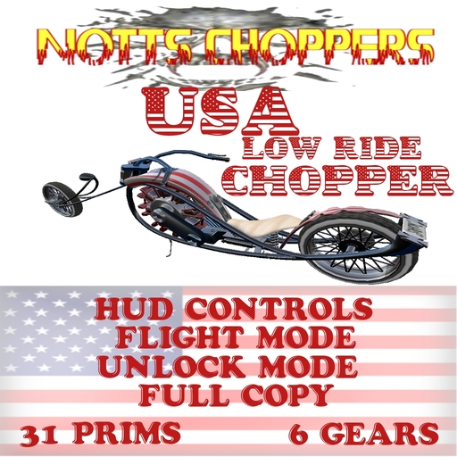 USA LOW RIDE CHOPPER