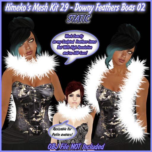 [DEMO]Himeko's Mesh Kit 29 - Downy Feathers Boas 02