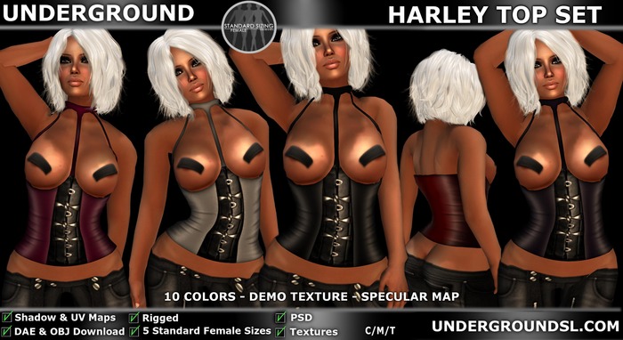 [UG MESH] HARLEY TOP SET