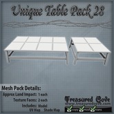 -TC- Unique Table Pack 28 Mesh 50% Discount!!