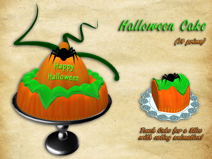 Halloween Cake (Packed)