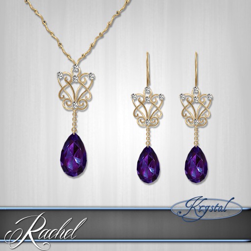 ::: Krystal ::: Rachel - Jewelry Set - Gold - Nebula