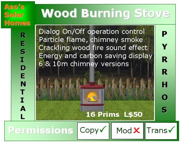 Wood Burning Stove Red