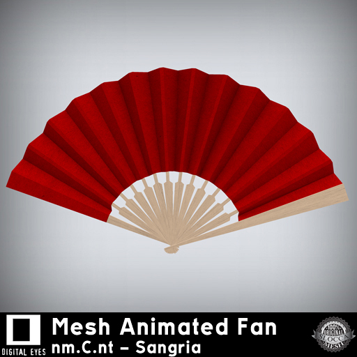 Digital Eyes * Mesh Animated Fan * White