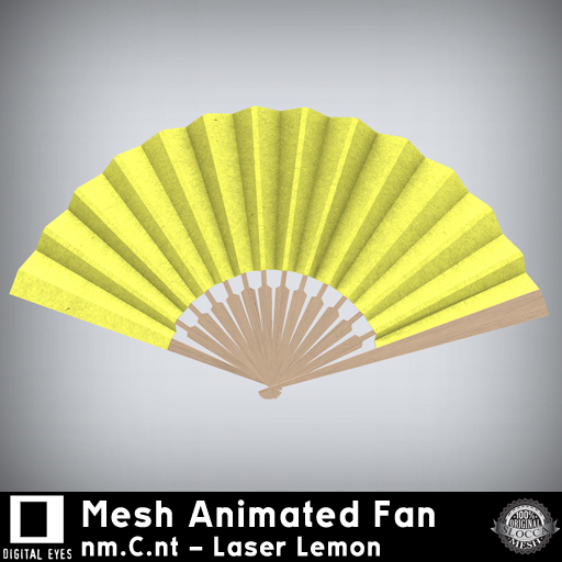 Digital Eyes * Mesh Animated Fan * White