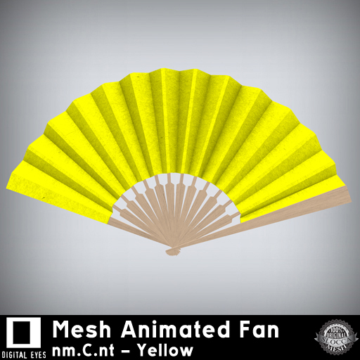 Digital Eyes * Mesh Animated Fan * White