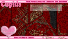 *Cupids Textures * 15 ELEGANT MARBLE TILES RED