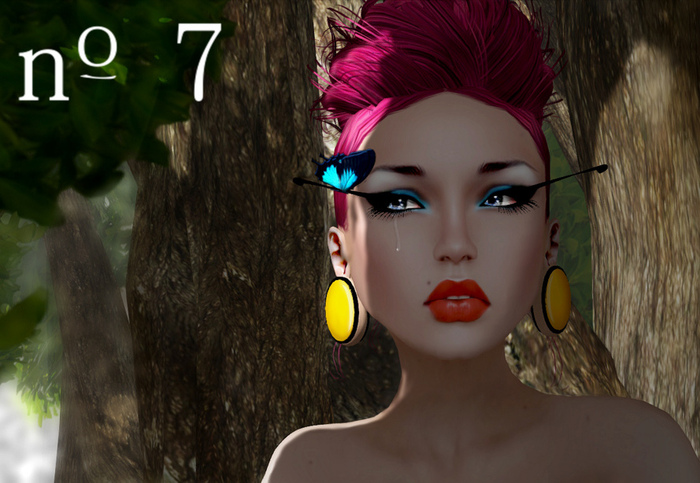 no. 7 Fly Away Butterfly Individual Prim Lashes