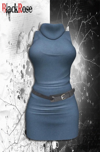 BlackRose TurtleNeck Dress Navy
