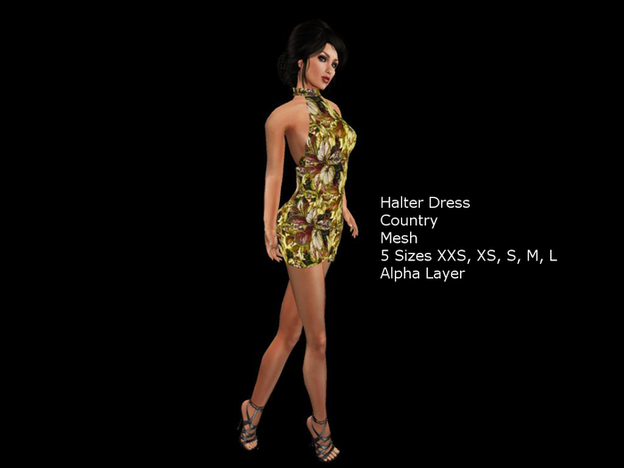 Halter Dress Country