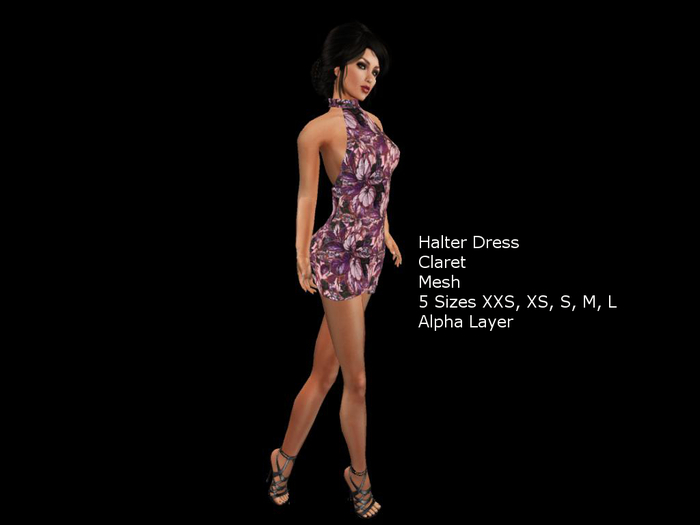Halter Dress Claret