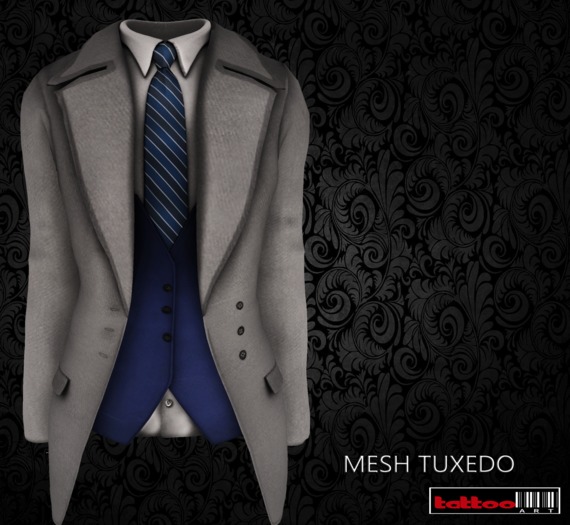 ::TATTOOART:: TUXEDO GREY BLUE