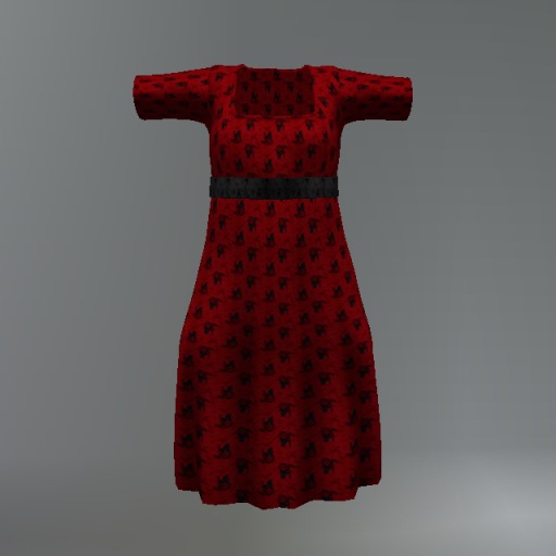 Red Reaper Mesh Child Dress