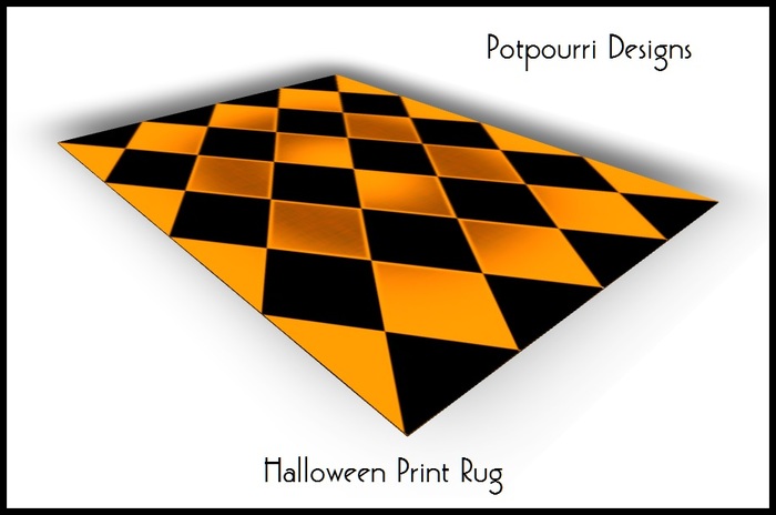 Halloween Print Rug 2 (boxed)